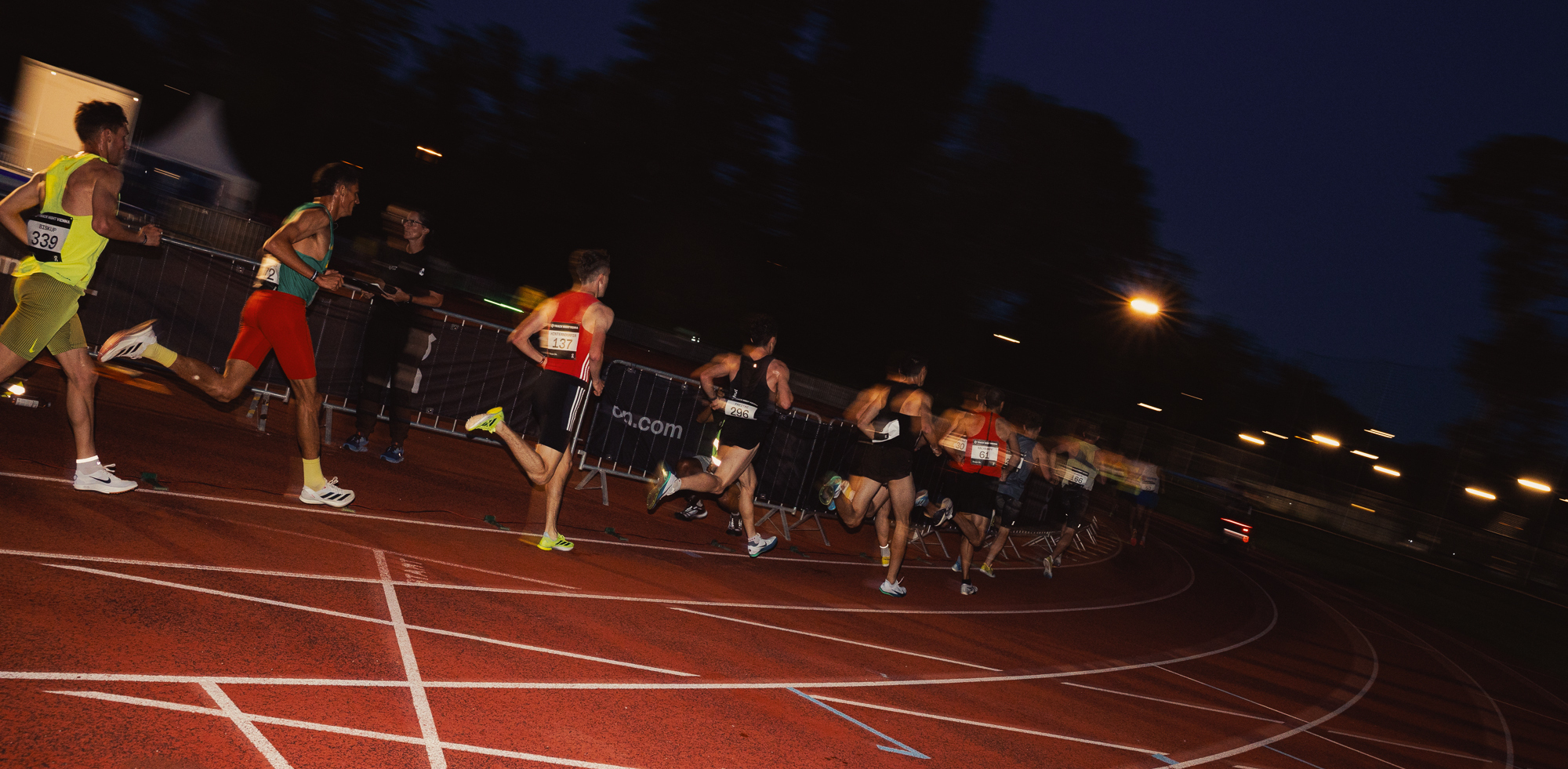 Timo Hinterndorfer running at Track night Vienna.